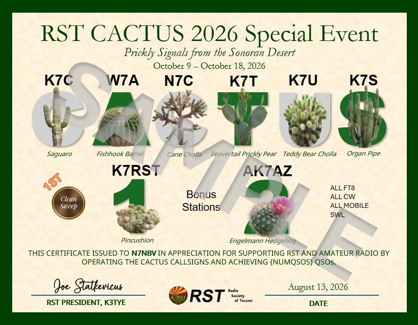 Example CACTUS Operator Certificate