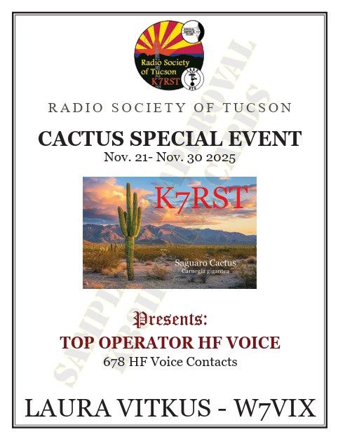 Example CACTUS Operator Plaque Example